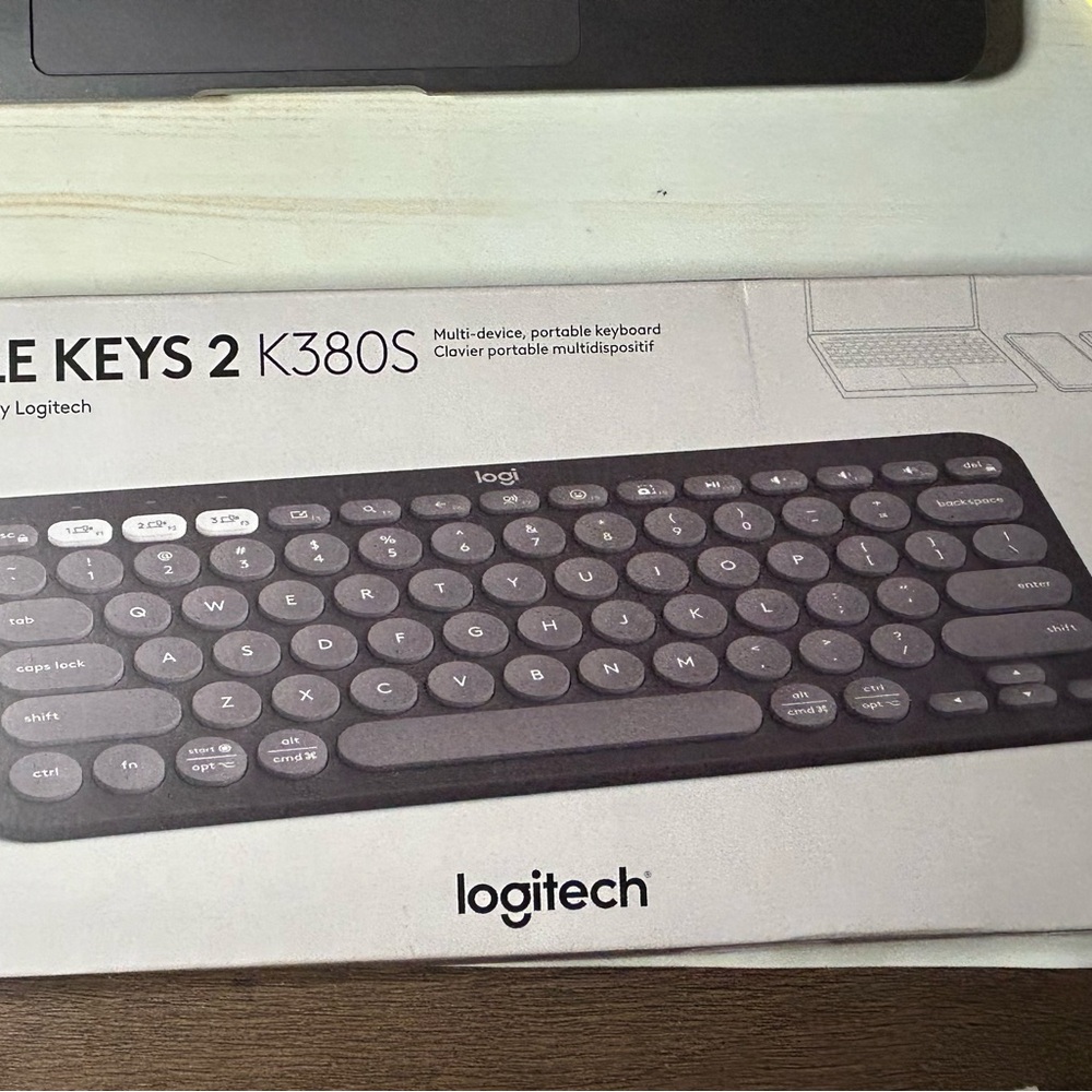 Logitech K380S Multi-Device Keyboard - Black